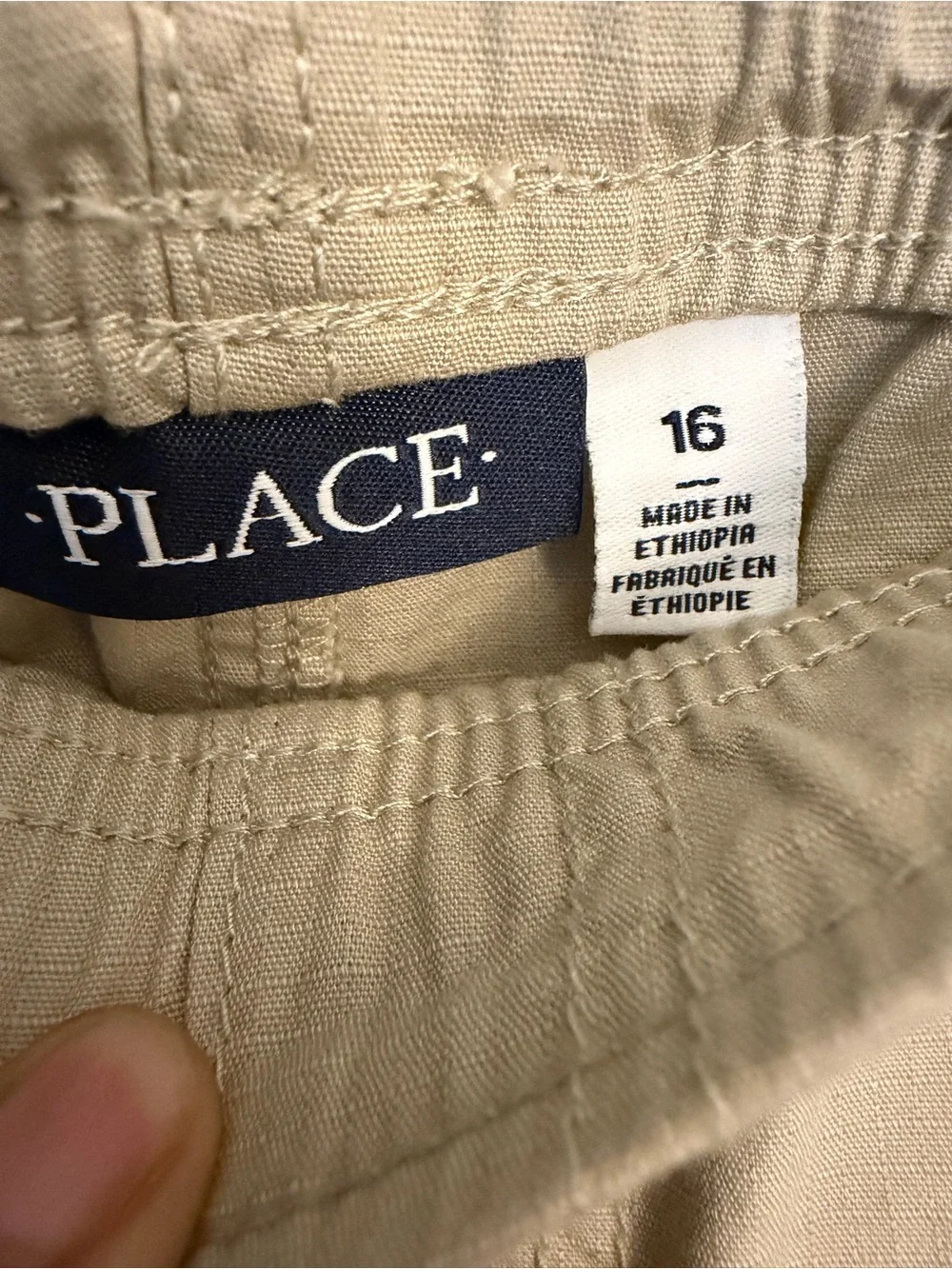 The Children's Place Beige Cargo Shorts for Kids s16